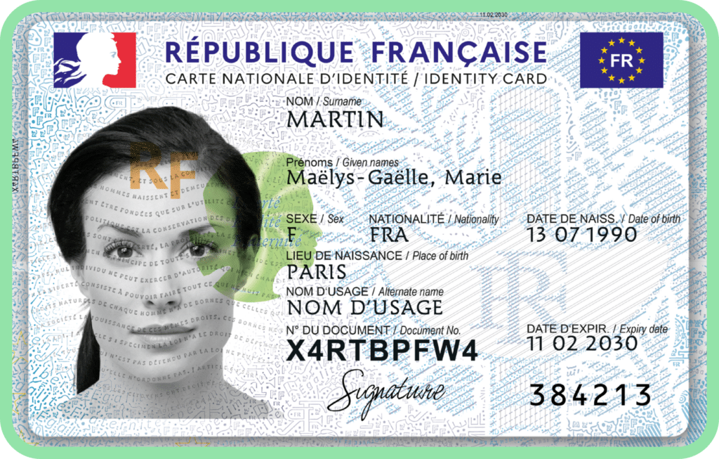 Carte d'identité Française