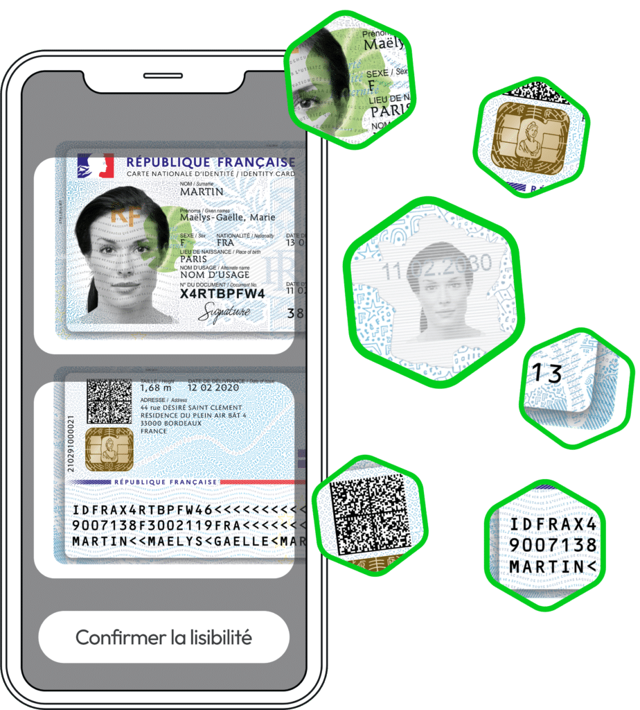Vérification carte d'identité française
